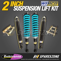 2" 50mm Easy Lift Kit Webco Shocks Dobinsons Coil Springs for Hilux KUN26 GGN25