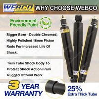 50mm Webco RAW 4x4 Leaf Springs Suspension Lift Kit for Holden Rodeo TFS R7 R9