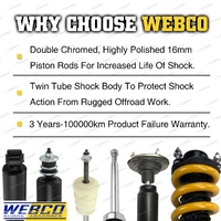 2 Inch Lift Kit Webco Shock Absorbers King Springs for Mitsubishi Challenger PB