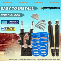 25mm Sport Low Webco Shock Coil Spring Block Kit for Commodore VY 1 Tonner