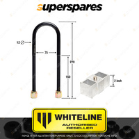 Whiteline Rear 2.0" Lowering Block Kit KLB100-20 for HOLDEN HOLDEN FJ FE FC FB