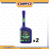 2 x Wynn's Complete Petrol Fuel System Cleaner - Easy to Start & Enhanced Power