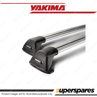 2 x Yakima Flush Bar 100/105cm Silver S26Y Roof Rack Bar Powder-Coated