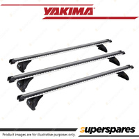 Yakima Heavy Duty Bar 150cm Silver Gutter Mount Kit Set of 3 Roof Rack Bar
