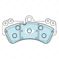 4x Bendix Front Euro Brake Pads for Volkswagen Touareg 7L6 7LA 7L7 7P5 7P6 190