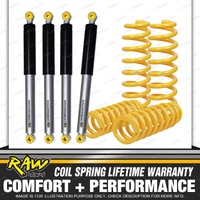 RAW Shock Coil Springs for Toyota PRADO RZJ VZJ KZJ 95 SERIES 2"50mm Lift 250KG