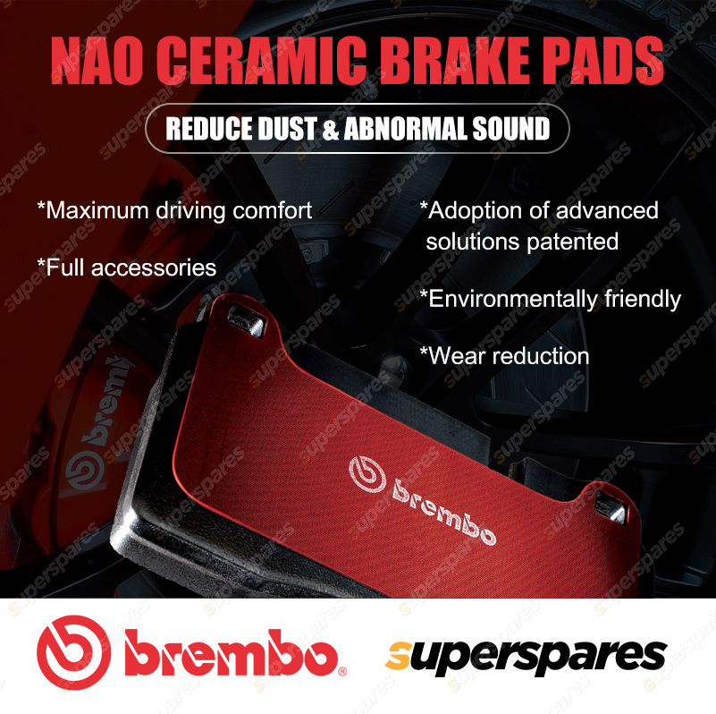 Rear Brembo Disc Rotors Brake Pads for Toyota IQ KGJ NGJ NUJ 10 Yaris ...