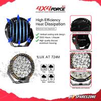 9 Inch LED Round Driving Lights With Brackets Offroad SUV 4x4 Truck Headlights