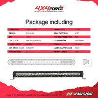 4X4FORCE 22 Inch Slim OSRAM Super LED Spot Single Row Light Bar Offroad 4WD