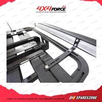135x125cm Roof Rack Flat Platform Kit Awning Recovery Board Bracket + Ropes