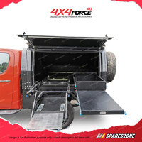 Canopy Dual Wheel Carrier Drop Down Ladder for Toyota Hilux Vigo Dual Cab 05-On