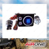 Airone Digital Airbag Inflation Kit PX01 With twin LED 200psi readout gauge