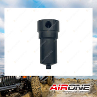 Airone Black Aluminium Water Trap - 1/4 NPT Connection without Fittings