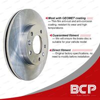 BCP Front Disc Brake Rotors + Brake Pads Set for Daihatsu Charade G100 G102