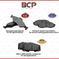 4Pcs Front Ceramic Brake Pads for Mitsubishi Challenger PB PC Triton MK ML MN