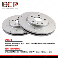 Slotted Front Disc Brake Rotors for Mercedes Benz GLE250d ML250 ML350 Cdi W166