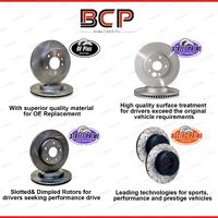 Pair Rear BCP Disc Brake Rotors for Nissan Pulsar N14 2.0L 1990-1994