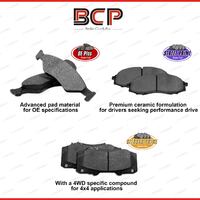4Pcs Rear BCP Disc Brake Pads for Fiat Punto 199AXB1A 199BXB1A 1.4L 57KW