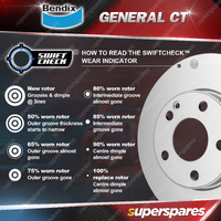 Rear Bendix Disc Rotors Brembo Brake Pads for Kia Rio JB 1.4L 1.6L FWD 2005-2011