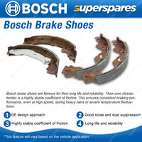 Rear BCP Brake Drums + Bosch Brake Shoes for Holden Jackaroo UBS 52 55 16 17