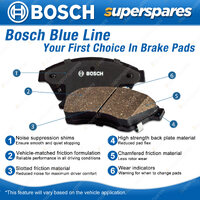 Front BCP Disc Brake Rotors + Bosch Brake Pads for Mazda 6 GG 2.3L 2002-2005