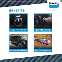 Bendix Rear Ultimate Tow Electric Brake Controller Suitable for 12V-24V Vehicles