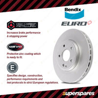 Bendix Front Euro+ Brake Rotors Pads for Mercedes-Benz SLK 200K R171 1.8L 120KW