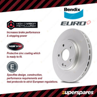 Bendix Front Euro+ Brake Rotors & Pads for Skoda Superb 3T4 3T5 2.0L 08-15 345mm