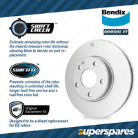 Bendix Front + Rear GCT Disc Brake Rotors for Mitsubishi Lancer CX4A CYA CZA CJ