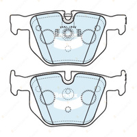 Front + Rear Bendix 4WD Brake Pads Set for BMW X5 E70 F15 F85 X6 E71 E72 F16 F86