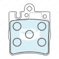 Bendix Euro+ Brake Pads Set for Mercedes-Benz C-Class W203 CL203 CLK A209 C209