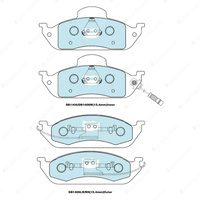 8Pcs Bendix Front + Rear Euro Brake Pads for Mercedes Benz ML350 ML430 W163