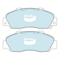 Bendix F+R GCT Brake Pads for Honda Accord Euro CL 260mm Disc 2 Slots On Bottom