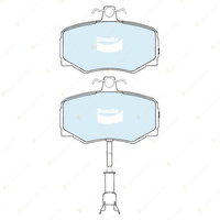 8Pcs Bendix Front + Rear GCT Brake Pads for Jaguar XJ XJ40 XJ81 XJS 3.6L 4.0L