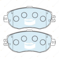8Pcs Bendix Front + Rear GCT Brake Pads for Lexus LS 400 UCF20 Sedan 1994-2000