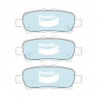 8Pcs Front + Rear Bendix GCT Brake Pads Set for Nissan Maxima J32 Pulsar C12