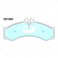 8Pcs Bendix Front + Rear HD Brake Pads for Volkswagen LT 28-35 2DB 2DE 2DK 2.5L