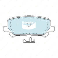 8Pcs F + R Bendix Ultimate 4WD Brake Pads Set for Holden Colorado 7 RG 2.8 12-16