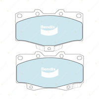 Bendix Front HD Brake Pads + Rear Shoes for Toyota Hilux RN3 RN4 2.0L 1979-1983