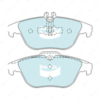 8Pcs Front + Rear Bendix Euro Brake Pads Set for Mercedes Benz E-Class A207 C207