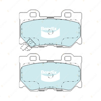 8Pcs Bendix GCT Brake Pads Set for Nissan 370 Z Z34 3.7 243 kW 245 kW RWD