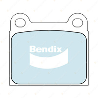 8Pcs Bendix GCT Brake Pads Set for Mercedes Benz 8 W114 2.3 SL C107 4.5