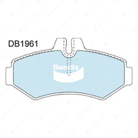 8pcs Front + Rear Bendix HD Brake Pads Set for Volkswagen LT 35 2DB 2DE 2DK