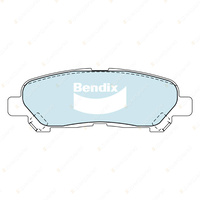 8pcs Front + Rear Bendix HD Brake Pads Set for Toyota Kluger GSU40R GSU45R 3.5