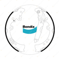 Bendix 4WD Brake Pads Shoes Set for Toyota Hilux GUN125 2.4 GUN126 2.8 KUN26 3.0
