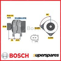 Bosch Alternator for Volkswagen Caravelle T4 70 LT46 2D Transporter T4 70