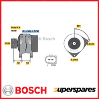 Bosch Alternator for Volkswagen Polo 6R 1.4L CGGB 63KW Hatchback A/C