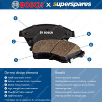 4 x Front Ceramic Brake Pads for Toyota Land Cruiser Bundera PZJ70 PZJ73 HZJ7