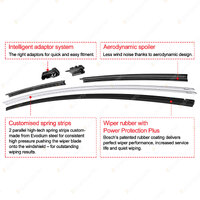 Bosch Front Pair Aerotwin Plus Wiper Blades for Opel Corsa S07 1.4L 1.6L