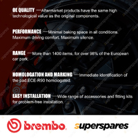 4pcs Rear Brembo NAO Ceramic Brake Pads for Subaru Legacy Outback Impreza WRX